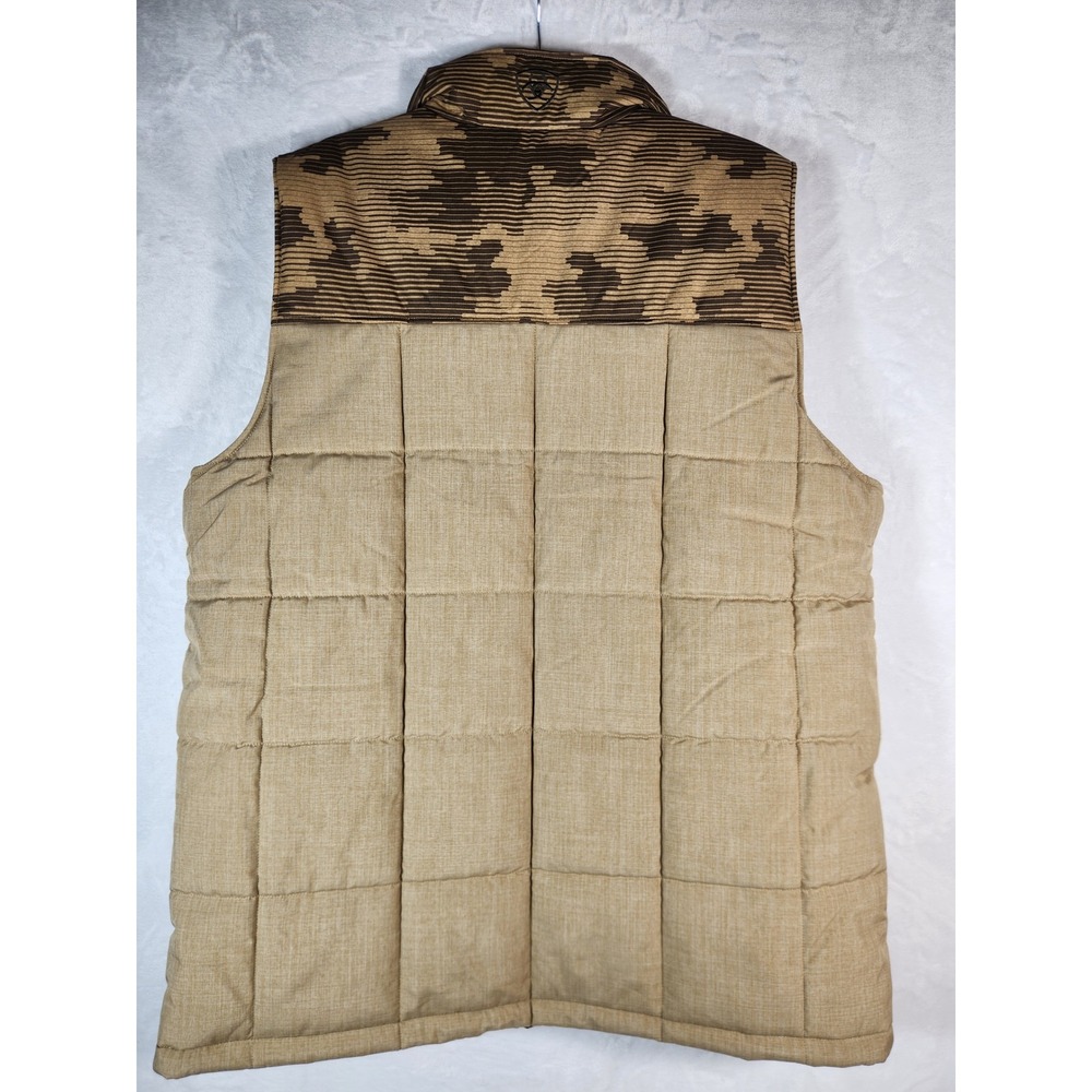 Ariat Crius Vest Mens XL Tall Cornstalk Heather Camo Insulated Conceal Carry - Picture 3 of 16